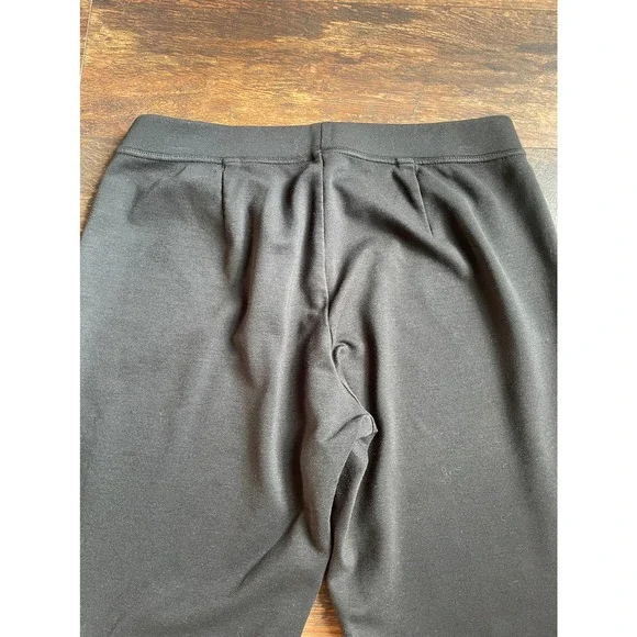 Eileen Fisher Black straight Dress Pants washable Thick Heavy Small - Picture 3 of 11